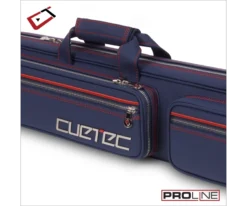 Cuetec 4x8 Navy Pro Line Pool Cue Case -Billiards Sale Shop 23 ct pro line 4x8 navy 95 755 zipper detail