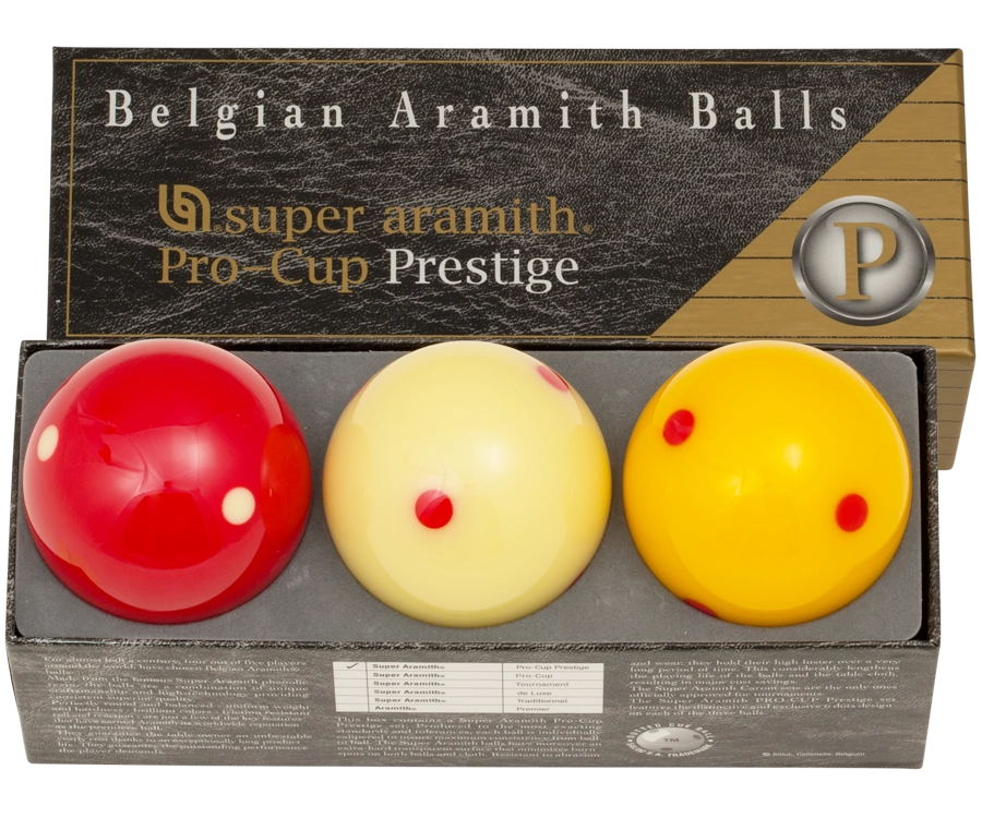 Super Aramith Pro-Cup Prestige Carom Ball Set 1 Super Aramith Pro-Cup Prestige Carom Ball Set