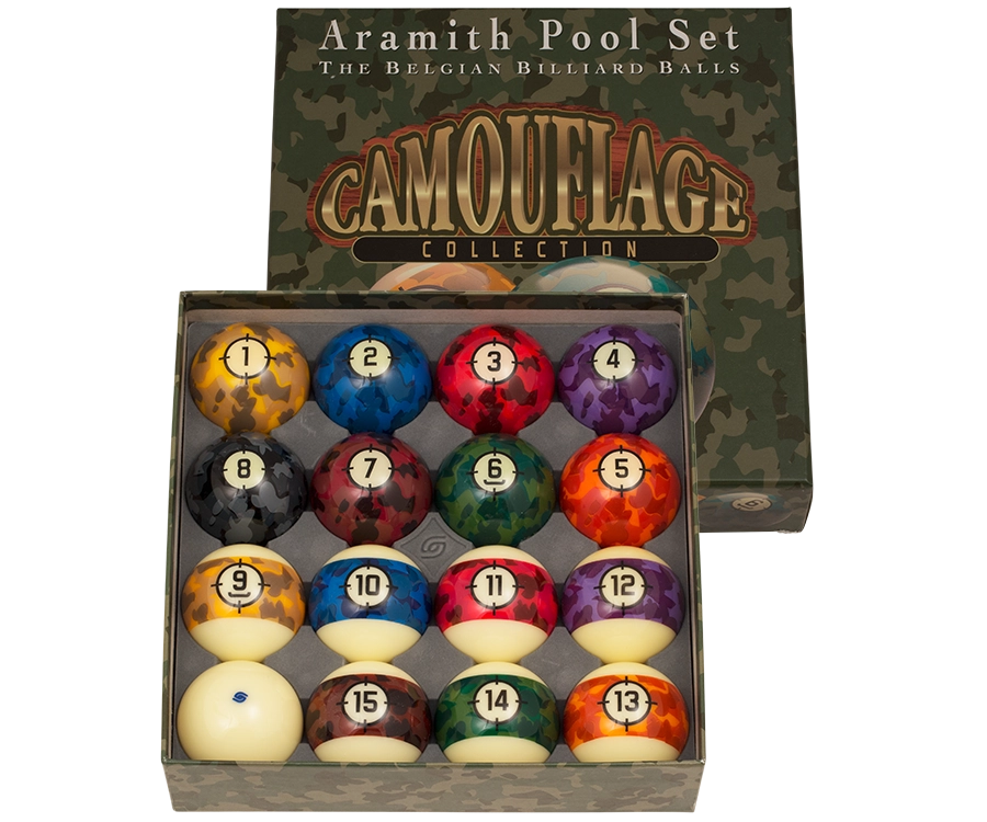 Aramith Camouflage Pool Ball Set 1 Aramith Camouflage Pool Ball Set