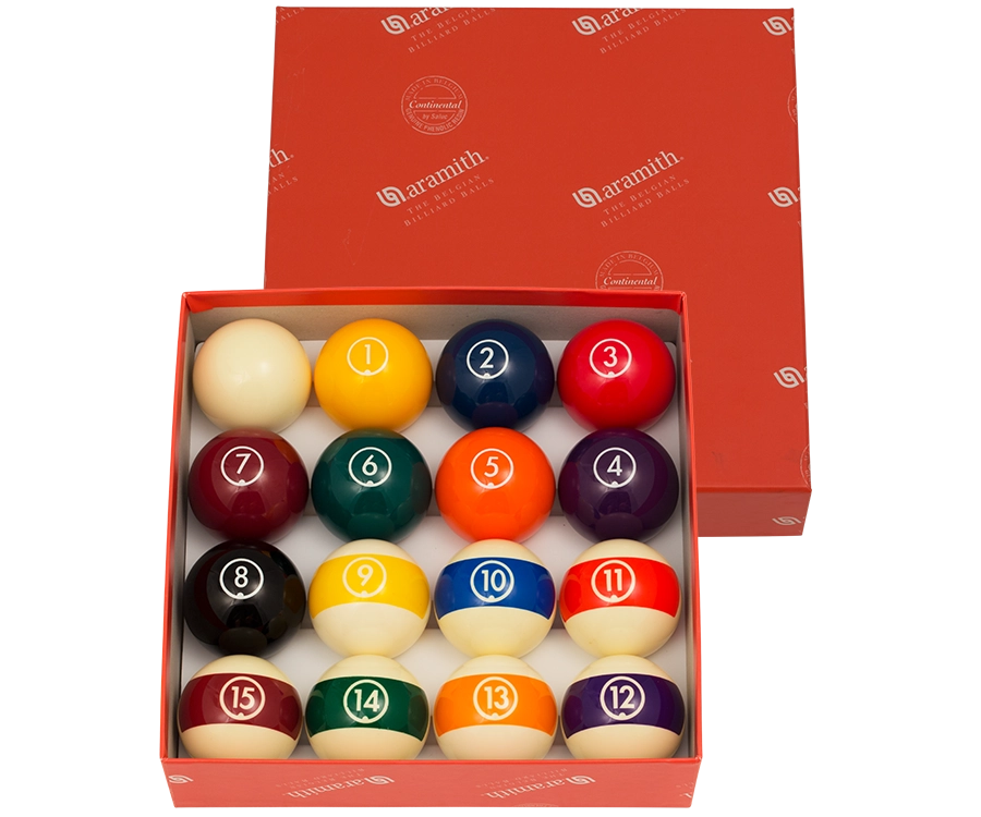 Aramith Continental Belgian Pool Ball Set 1 Aramith Continental Belgian Pool Ball Set