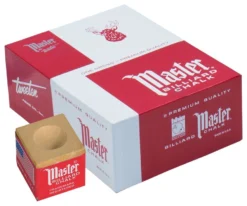 Master Chalk (Box Of 144 Cubes) -Billiards Sale Shop chm144 gold 01