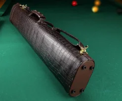 Elite 2 Butt 4 Shaft Brown Leather Case -Billiards Sale Shop ecc24 brown 03 2 1