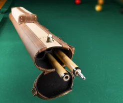 Elite 2x2 Vintage Leather Cue Case Chestnut -Billiards Sale Shop ecv22 chestnut 02
