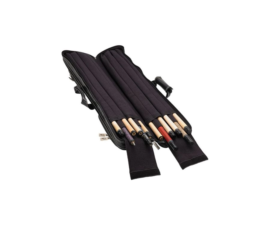 Elite 4x8 Vintage Vinyl Soft Cue Case Black 3 Elite 4x8 Vintage Vinyl Soft Cue Case Black - Image 3