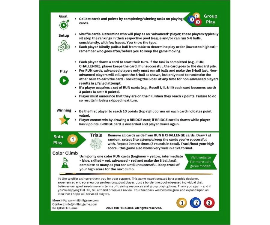 Hill Hill - A Card-Based Billiards Strategy Game 8 Hill Hill - A Card-Based Billiards Strategy Game - Image 8