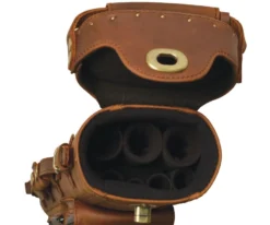 Instroke Buffalo 3 Butt 5 Shaft Leather Case -Billiards Sale Shop isb35 open