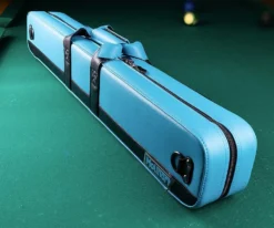 Molinari 2 Butt 4 Shaft Black/Cyan Hybrid Cue Case -Billiards Sale Shop mlcf24 03 3