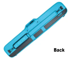 Molinari 3 Butt 6 Shaft Cyan/Black Flat Cue Case -Billiards Sale Shop mlcf36 cyan back 01