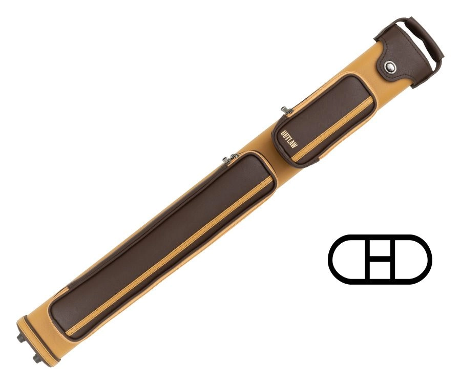 Outlaw 2x2 Brown Hard Cue Case 1 Outlaw 2x2 Brown Hard Cue Case