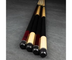 Economy Two-Piece Pool Cue Bundle (4 House Cues Set) -Billiards Sale Shop pdeco bundle