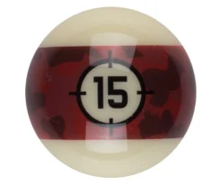 Aramith Camo Single Replacement Balls -Billiards Sale Shop rbcam 15ball 01