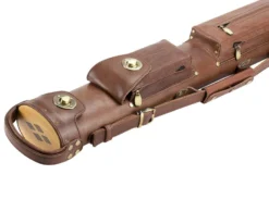 Tango Pampa Chestnut 2 Butt 2 Shaft Leather Cue Case -Billiards Sale Shop tapm22 chestnut 03