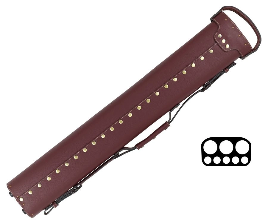 Tango Zorzal Burgundy 3 Butt 5 Shaft Hard Case 2 Tango Zorzal Burgundy 3 Butt 5 Shaft Hard Case - Image 2
